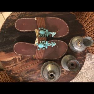 Turquoise Bling sandals